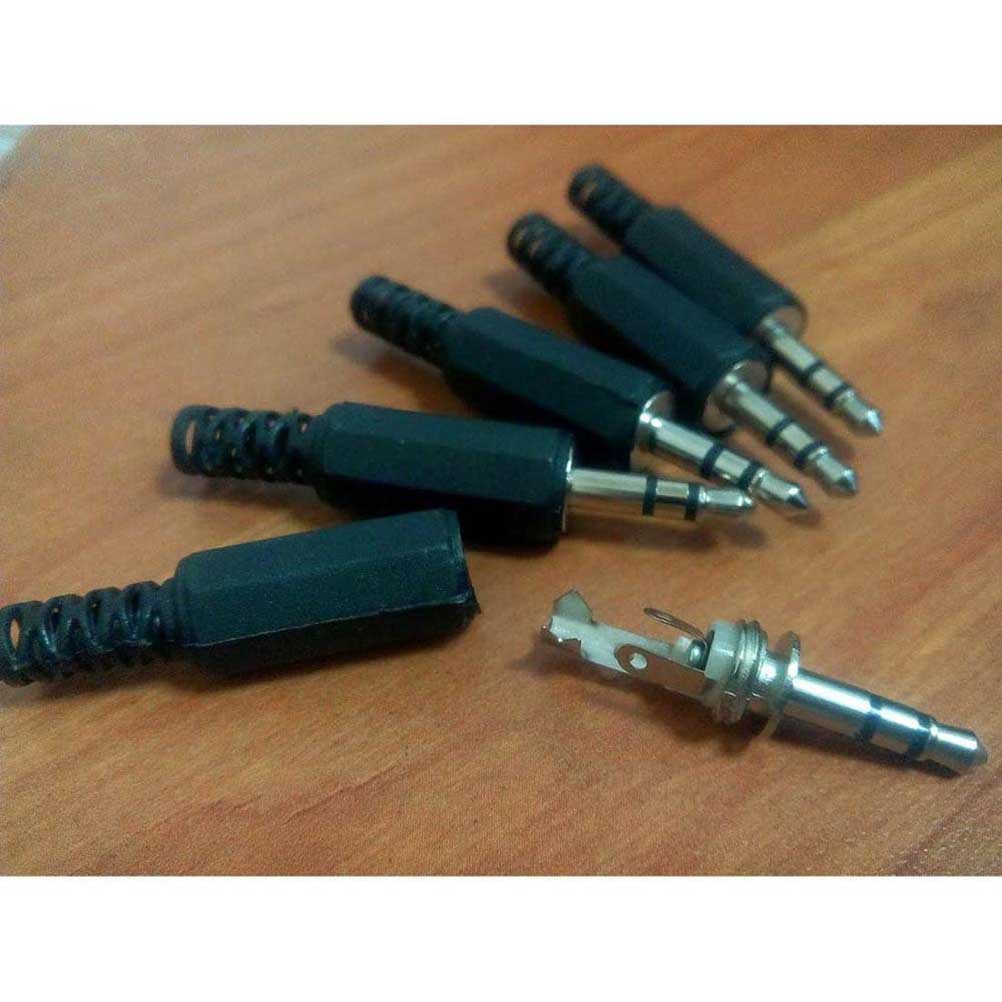 Bộ 5 Jack Cắm Tai Nghe LX1 3.5mm Màu Đen