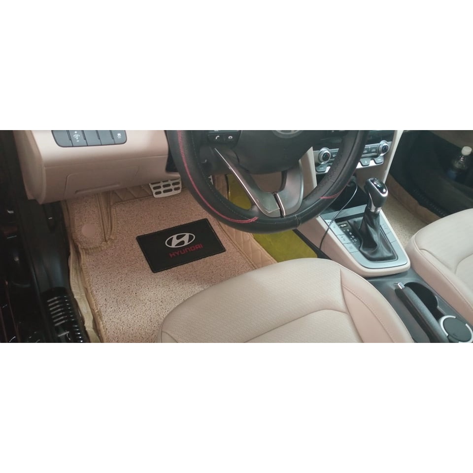 Thảm lót sàn ô tô 5d, 6d Nano 2 chỉ Hyundai Elantra  kháng khuẩn, khử mùi, phủ kín sàn xe
