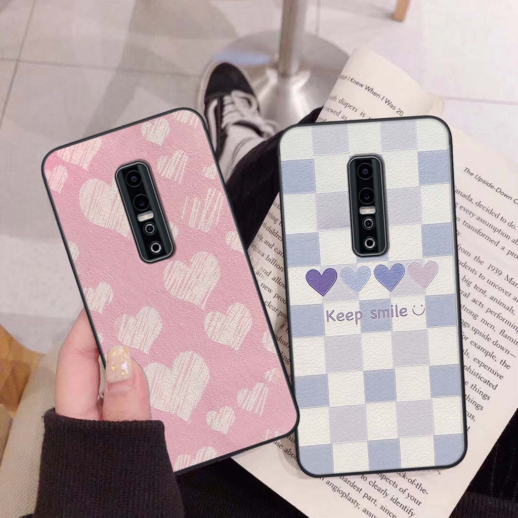 Ốp Vivo V17 Pro caro trái tim cá tính, thời trang siêu đẹp, siêu phong cách