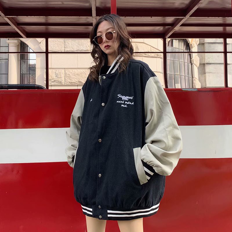 Áo Khoác Bóng Chày Dáng Rộng Thời Trang Cá Tính Cho Nam Nữ | BigBuy360 - bigbuy360.vn