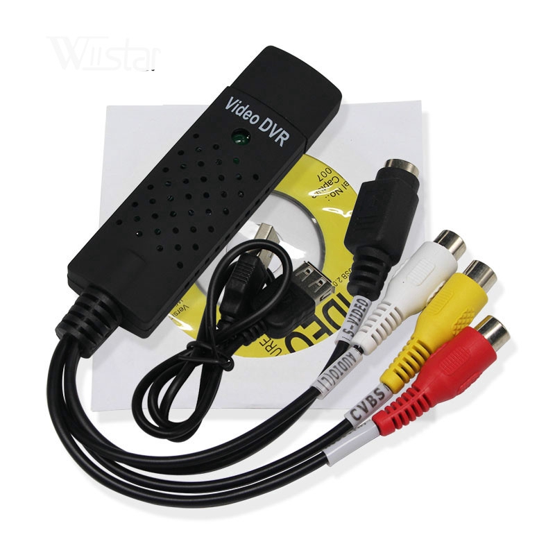 Dây cáp USB 2.0 chuyển đổi video Capture card VHS sang DVD cho Win7 / 8/10 / XP / Vista
