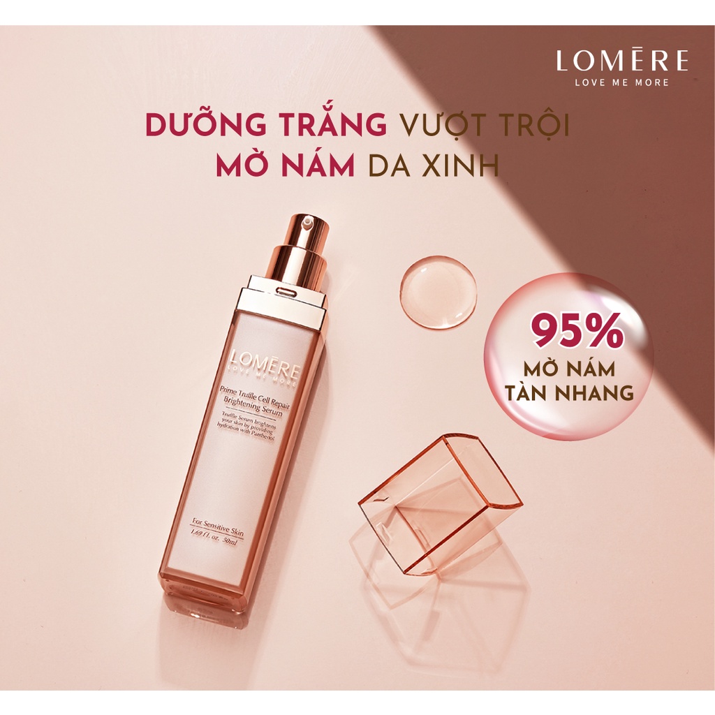 Tinh chất dưỡng trắng, mờ thâm nám Lomere Prime Truffle Cell Repair Brightening Serum 50ml