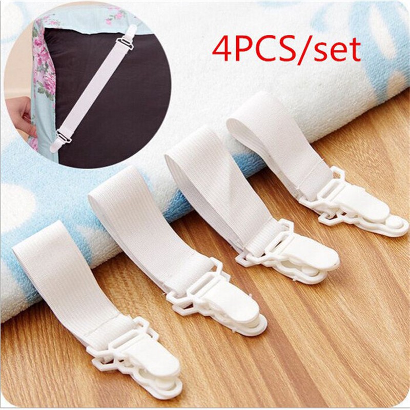 Bộ 4 dây kẹp cố định ga trải giường chuyên dụng