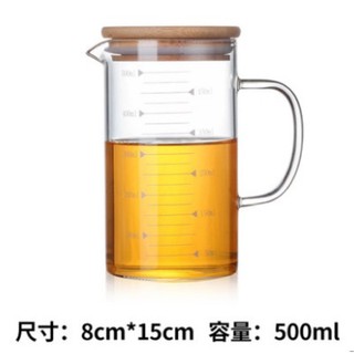 ca đong thuỷ tinh có nắp tr