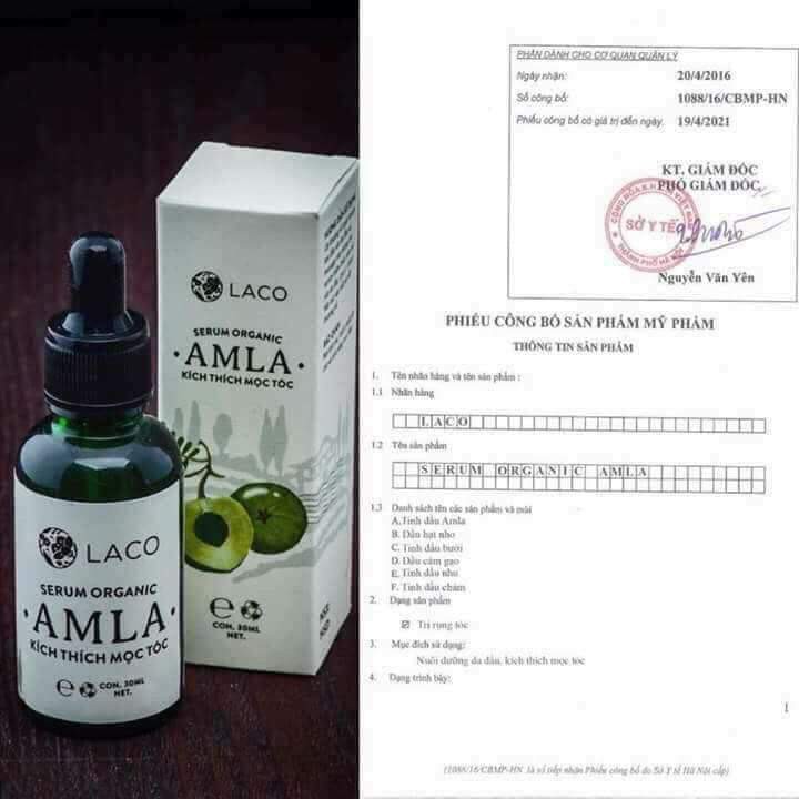 Serum kích mọc tóc AMLA - LACO organic - chai nhỏ giọt 30ml | BigBuy360 - bigbuy360.vn