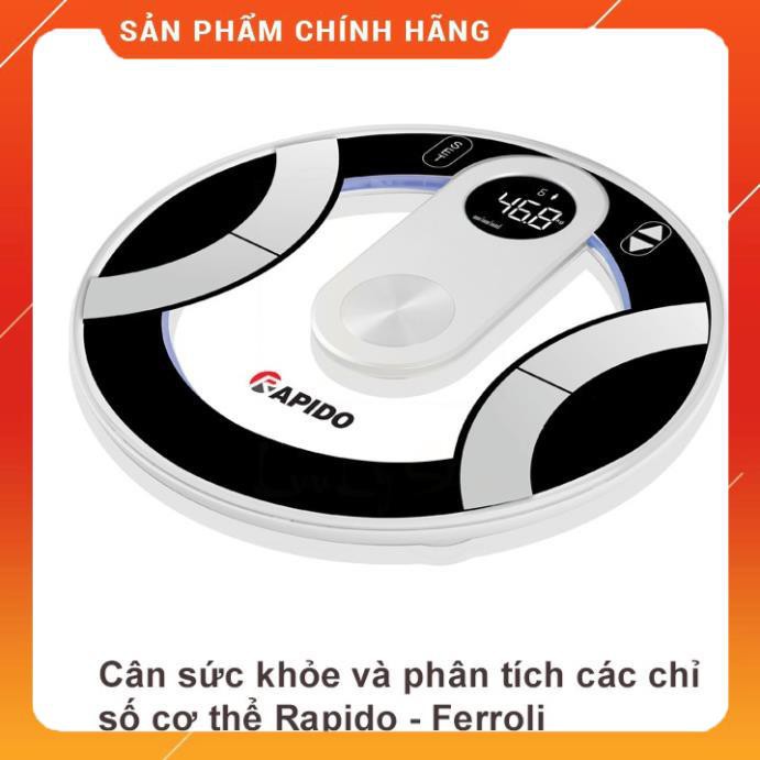 (FreeShip) Cân sức khoẻ Rapido - Ferroli phân tích 8 chỉ số