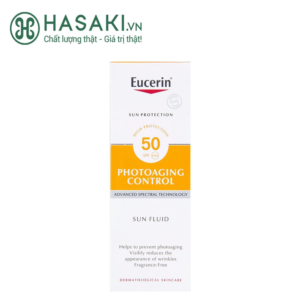 Kem Chống Nắng Ngăn Ngừa Lão Hóa Eucerin SPF50 Sun Fluid Photo Aging Control 50ml