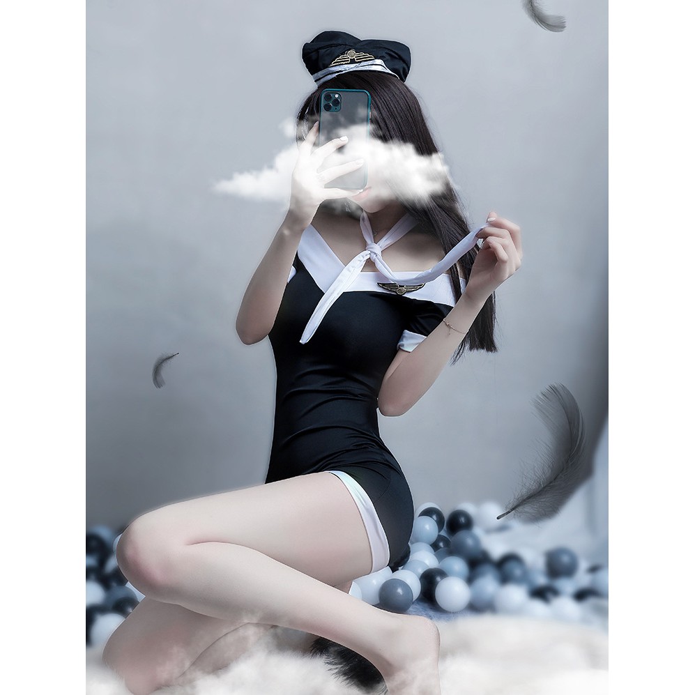 Set đồ ngủ Cosplay Tiếp Viên Hàng không TuTu Airline L375 | BigBuy360 - bigbuy360.vn