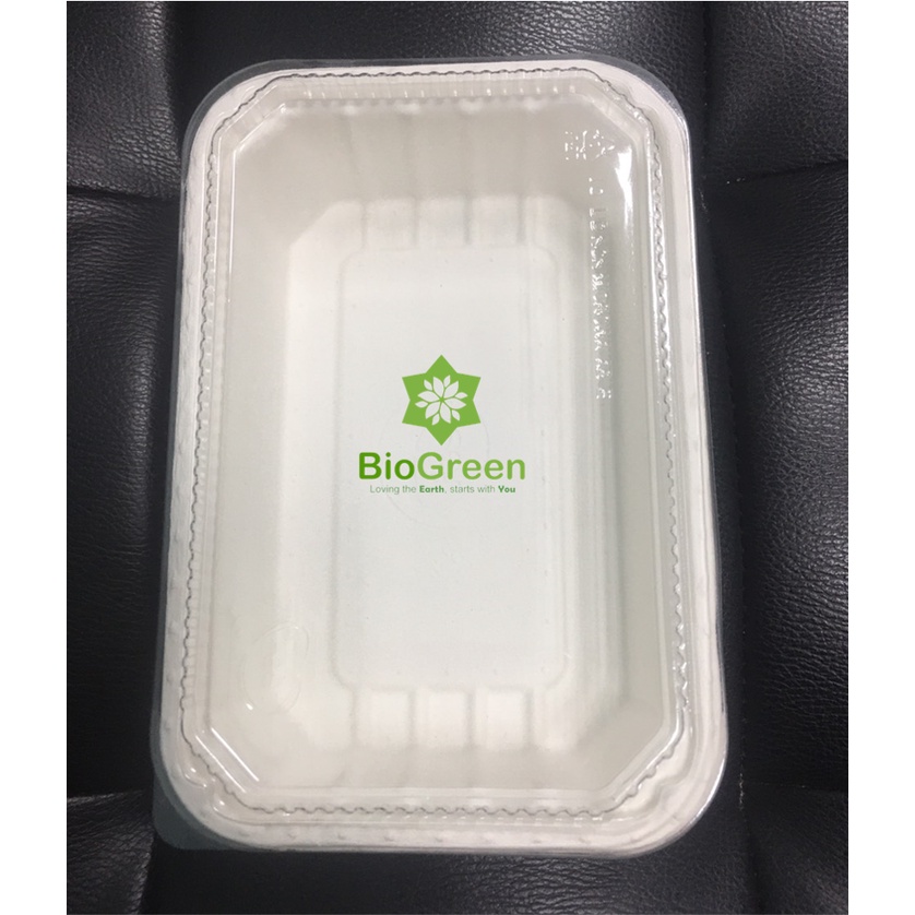 25 hộp FEST giấy bento 1 ngăn nắp nhựa 600ml
