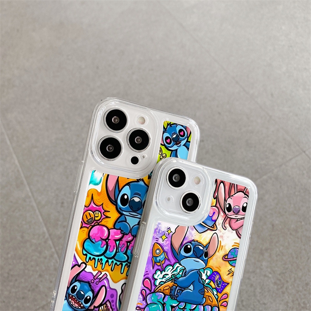 Ốp Điện Thoại Mềm Trong Suốt Chống Sốc In Hình Stitch Disney Cho iPhone 11 13 12 X XS Pro Max xr 12 13 Mini xr