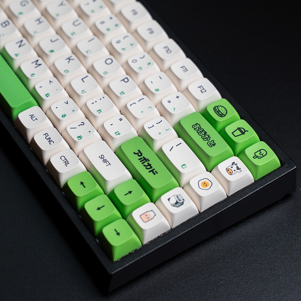 Keycap xda Avocado chính hãng font nhật xanh
