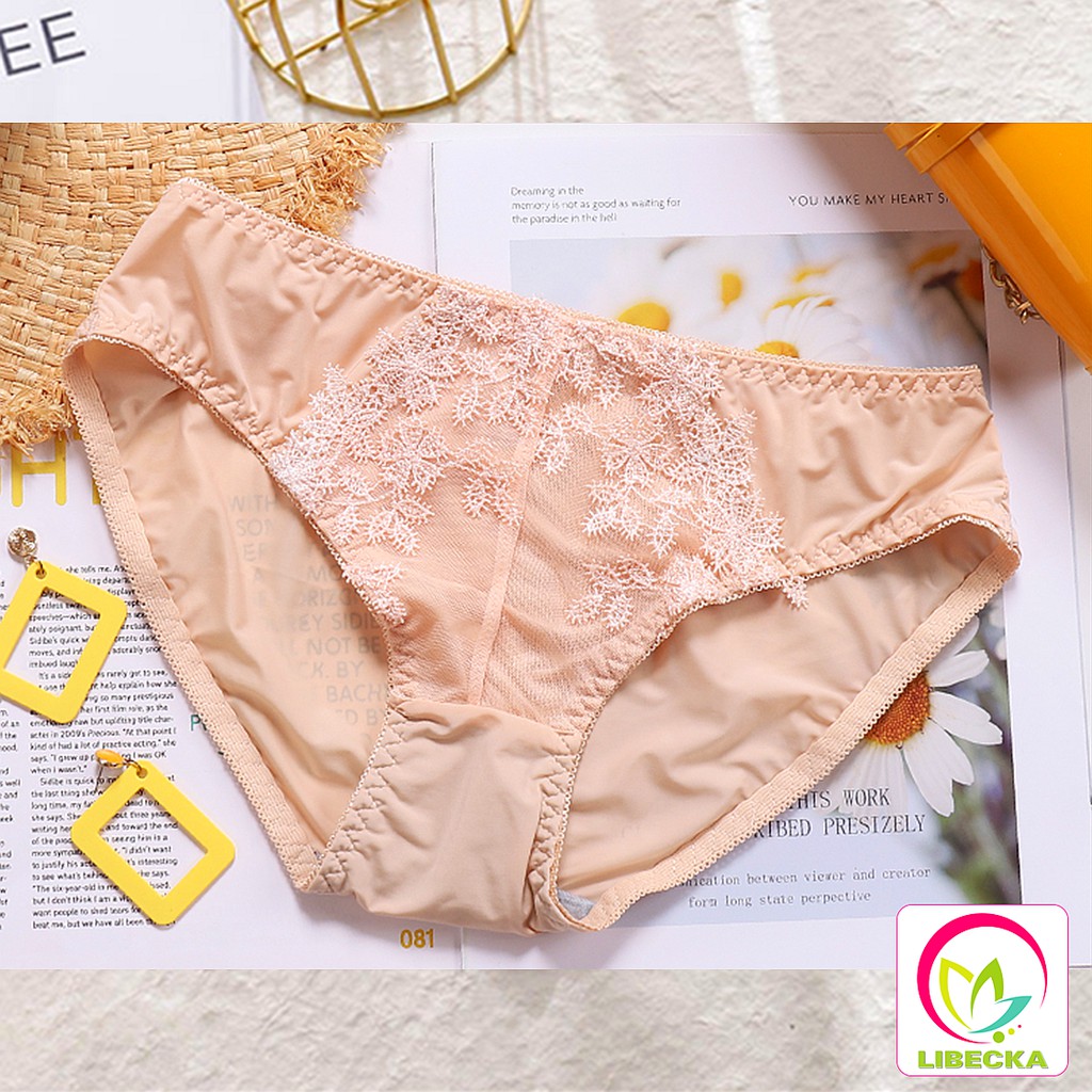 Quần lót nữ ren dễ thương kháng khuẩn cao cấp siêu đẹp thời trang Sexy gợi cảm LIBECKA QLN43