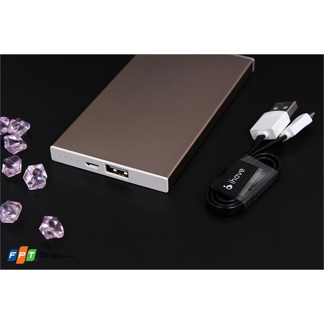 Sạc dự phòng Ihave 5000mAh hàng chính hãng  - Tặng kèm bao da cực chất