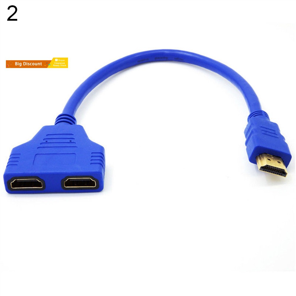 Dây chuyển đổi chia 1 ra 2 cổng HDMI 1080P