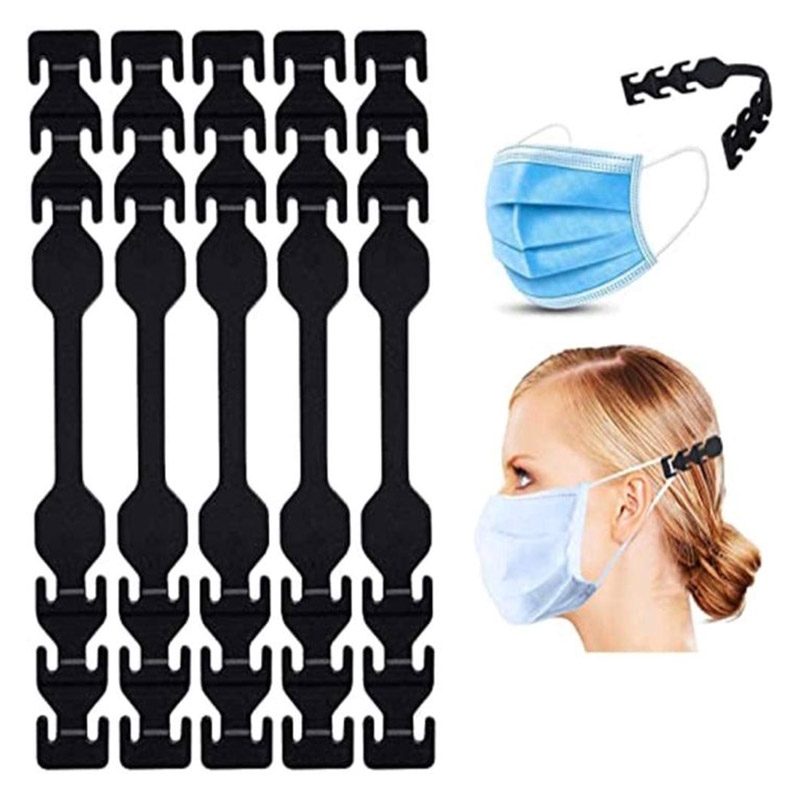 (Hàng Mới Về) Set 5 Móc Cố Định Khẩu Trang Có Thể Điều Chỉnh Tiện Dụng