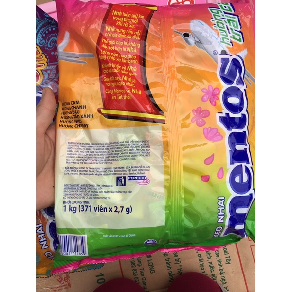 Gói kẹo Mentos 1kg