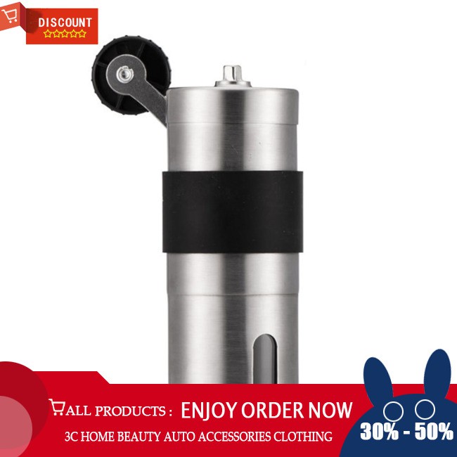 COD! Household Stainless Steel Coffee Grinders Manual Grinding Miller for Coffee Soybeans Bean Grinder