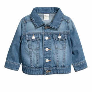 Áo denim bò hm