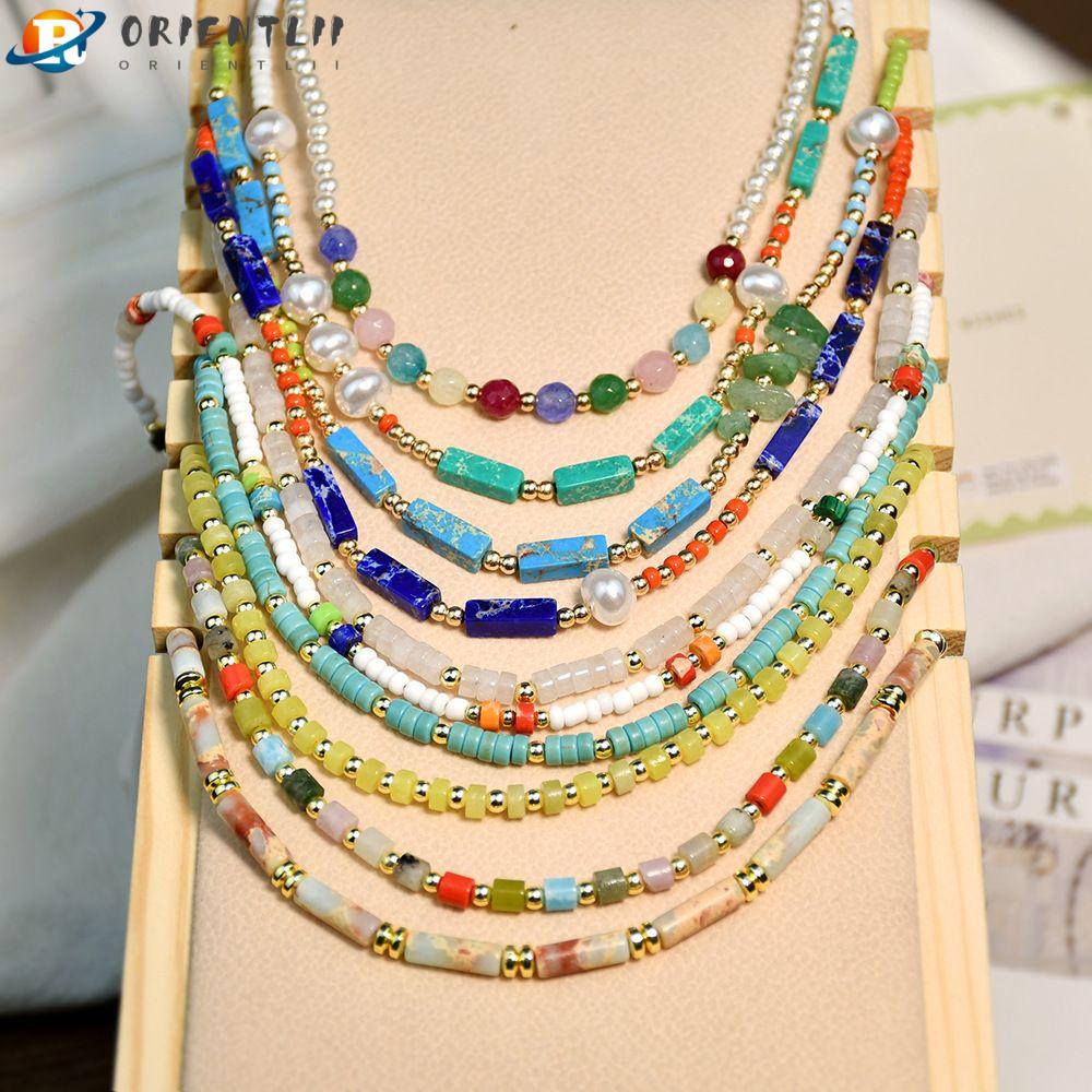 Vòng cổ Chuỗi Hạt Nhiều Màu Phong Cách Bohemian