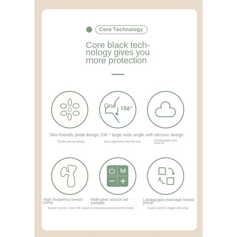 Máy Hút Sữa Điện Tử 9Gears Không Dây Sạc Lại Rảnh Tay / Bơm Sữa Mẹ Màn Hình LCD Thông Minh / Không Dây / Không Đau / Máy Hút Sữa Có Thể Sạc Lại