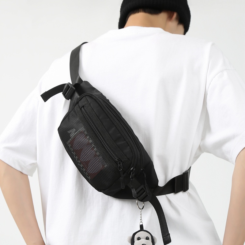 Túi Đeo Chéo Nylon Chống Thấm Nước Thời Trang Hàn Quốc Dành Cho Nam