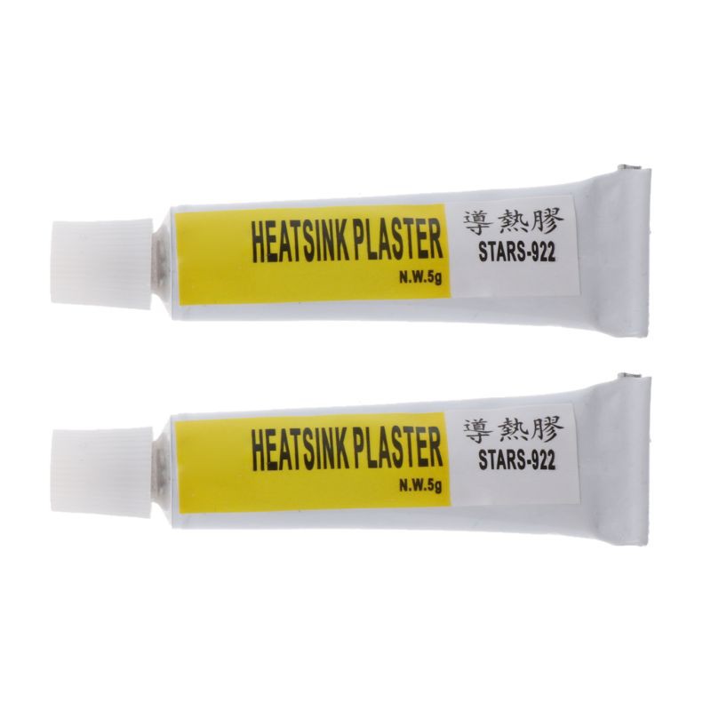 2Pcs Heatsink Plaster Thermal Silicone Adhesive Cooling Paste Strong Adhesive