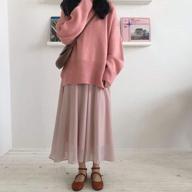 Set Áo len + Chân váy