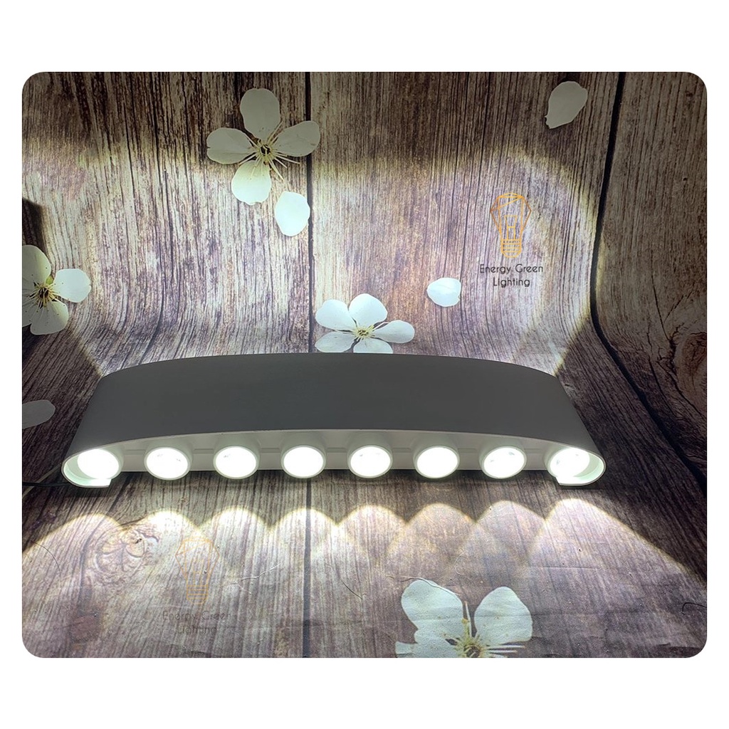 Đèn trang trí hắt tường Energy Green Lighting 2 đầu 16w chống nước TN191 - Thân nhôm - Bảo hành 12 tháng