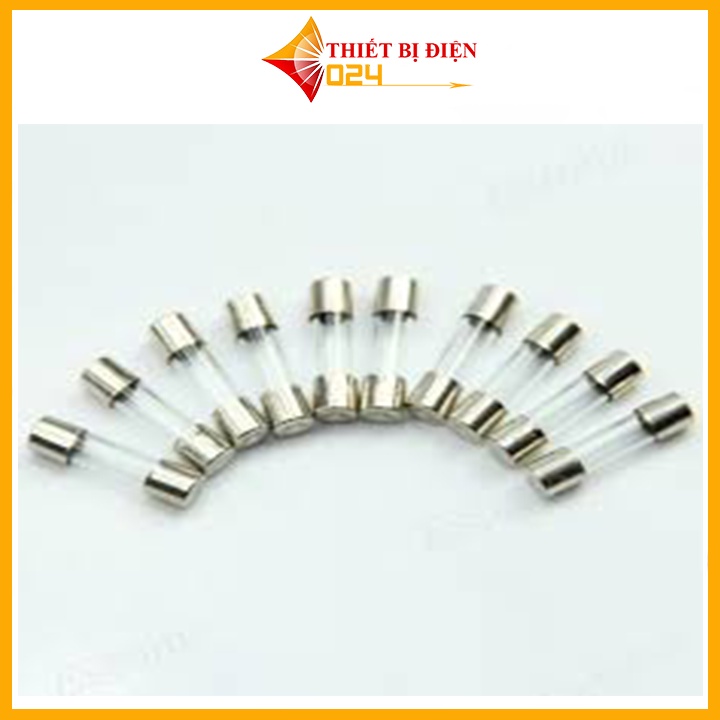 Bộ 10 Cầu chì ống thuỷ tinh 250v 5x20mm