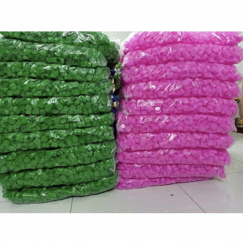 Nắp chai nhựa  túi 100 nắp đủ màu