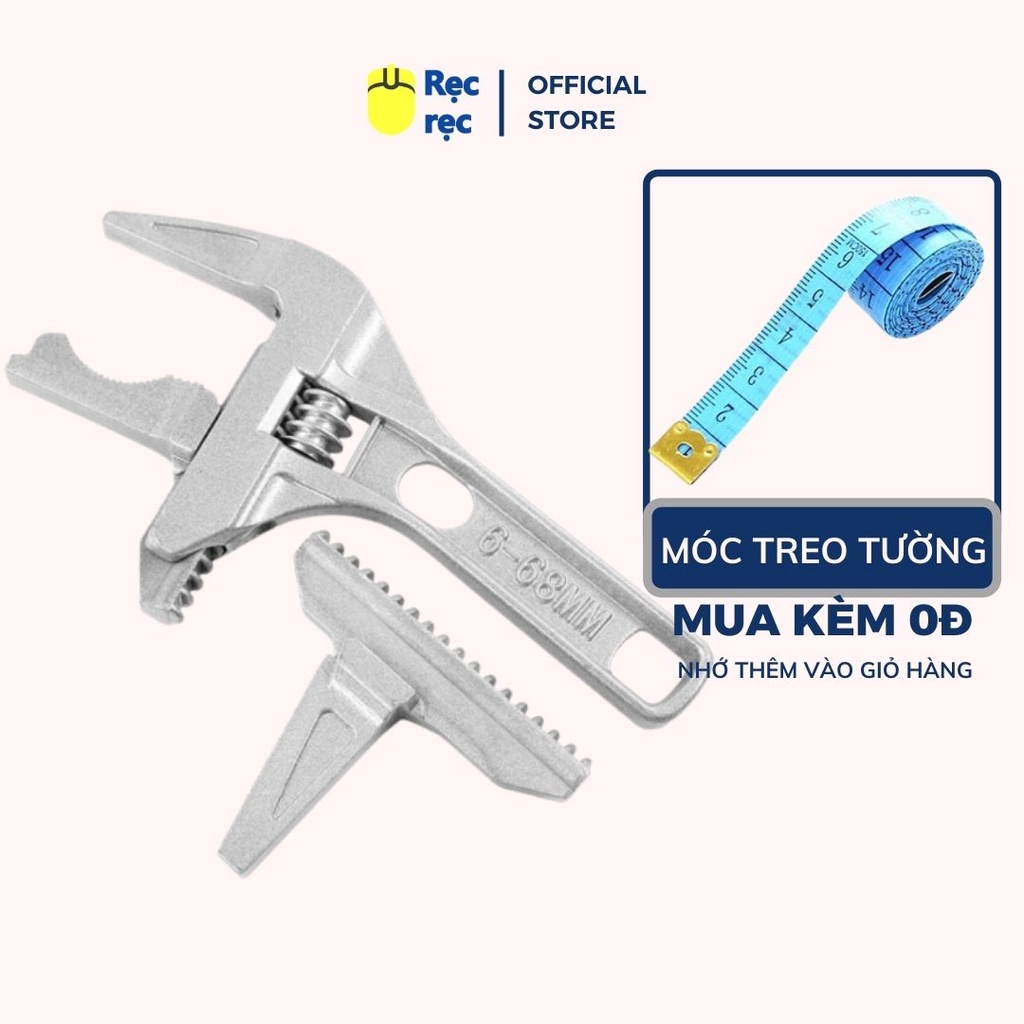 Mỏ lết miệng rộng 68mm - Cờ lê vặn dây cấp nước bằng hợp kim nhôm