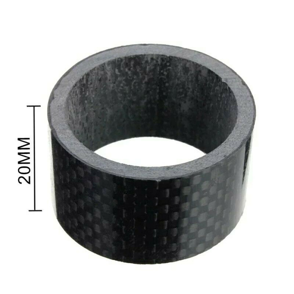 Set 1/5 vòng đệm cổ xe đạp 3/5/10/15/20mm 28.6mm bằng sợi carbon