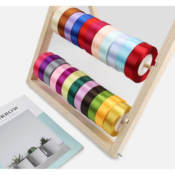 Dây Ruy Băng Lụa Satin 2CM 22M Nhiều Màu Sắc Dùng Gói Quà Cho Đám Cưới/Tiệc Tùng