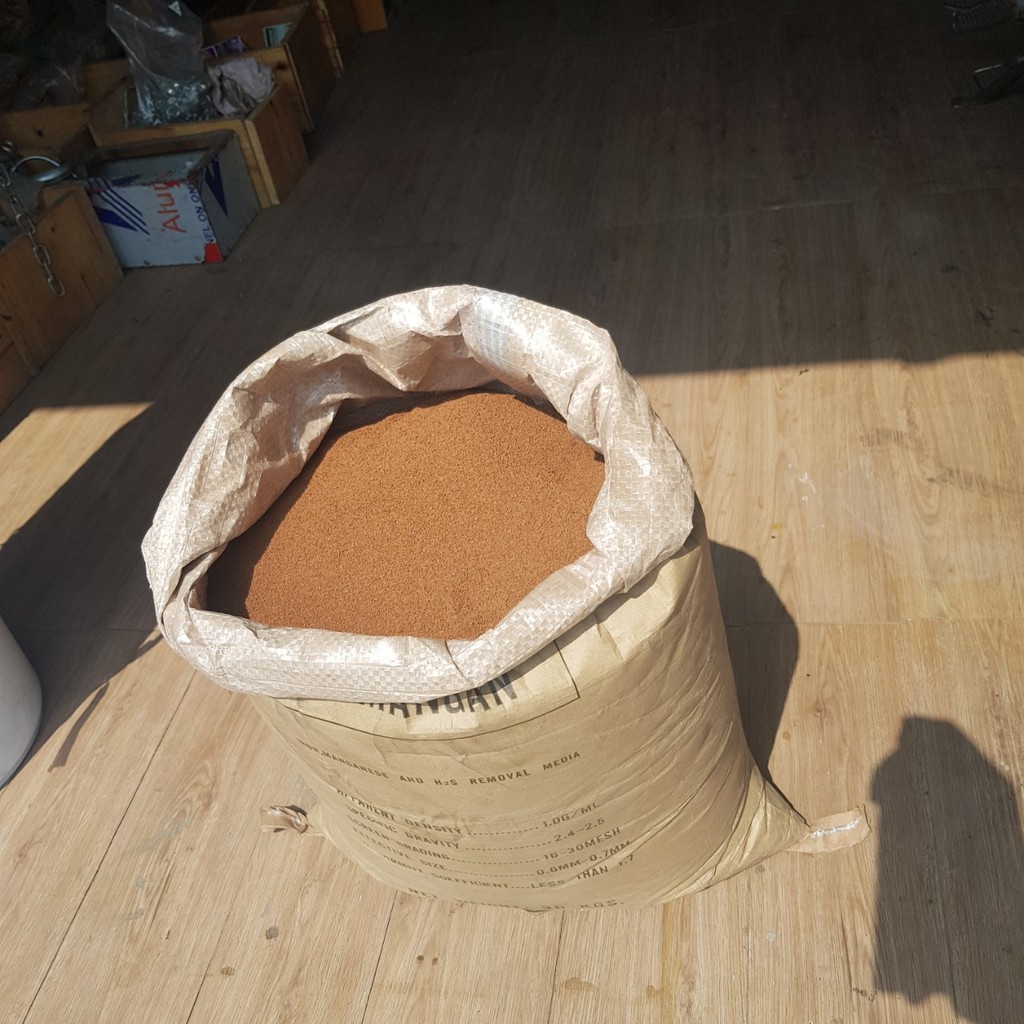 5Kg Cát mangan Đài Loan khử phèn, khử sắt trong nước