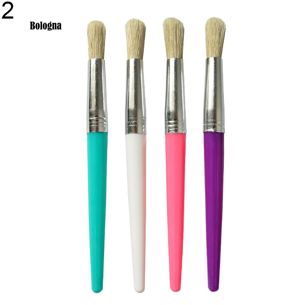 ❀ Bộ 4 Cọ Vẽ Tranh Sơn Dầu Bằng Lông Acrylic Chuyên Dùng Cho Bé
