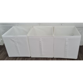 Set 3 hộp đựng  IKEA SKUBB Trắng