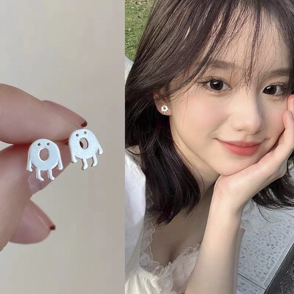 Khuyên Tai Bạc 925silver Hình Ma Bí Ngô halloween Dễ Thương Sáng Tạo Cho Nữ