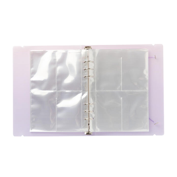Binder Collect Book ARTBOX Hàn Quốc Đựng Ảnh Polaroid Photocard Màu Hồng Tím 30 Sleeves