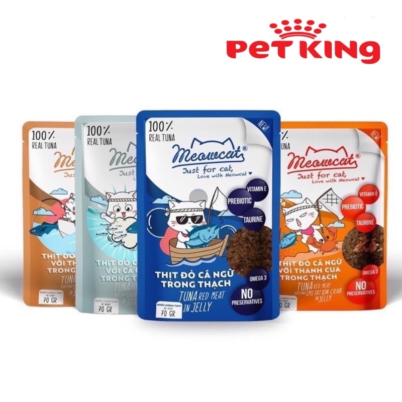 [SIÊU RẺ] 12 Gói Pate Meowcat Mix Vị Cho mèo Yêu