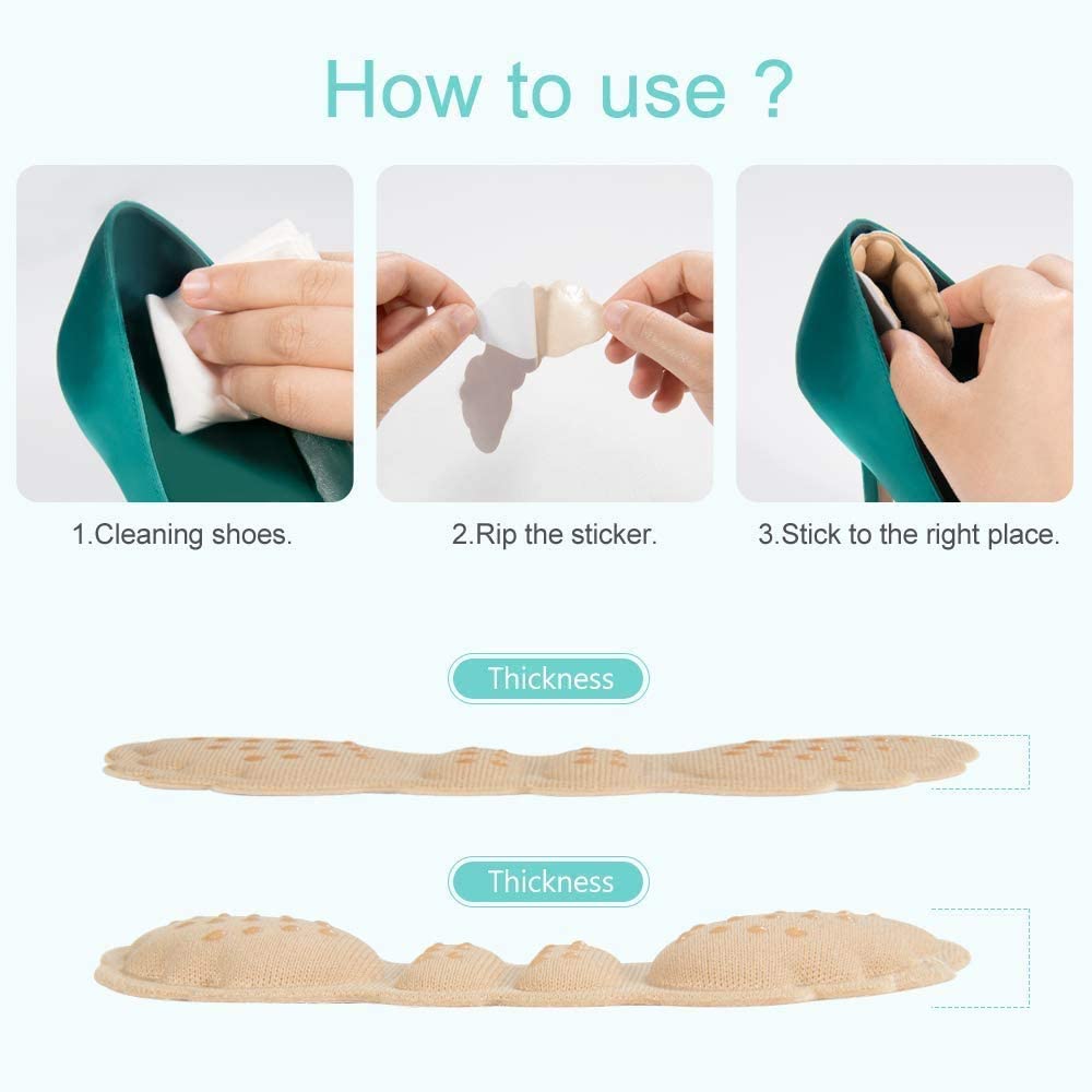 Set 2 Miếng Đệm Gót Chân Dán Giày 4d Chống Trượt