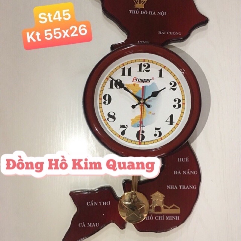 Đồng Hồ ST45 Treo Tường Có Lắc Size Vừa
