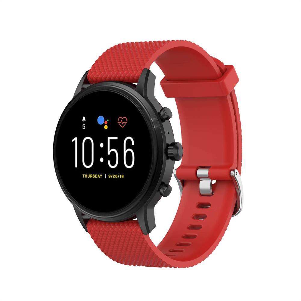 Dây Đeo Silicon Mềm 10 Màu Cho Đồng Hồ Fossil 18 / 22mm