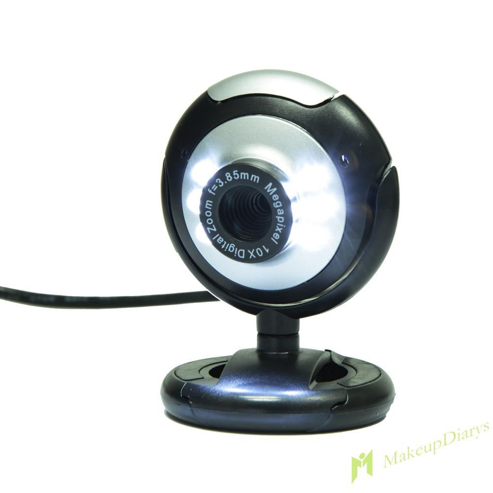 【New Arrival】HD 12.0 MP 6 LED USB Webcam Camera with Mic &amp; Night Vision for Desktop PC