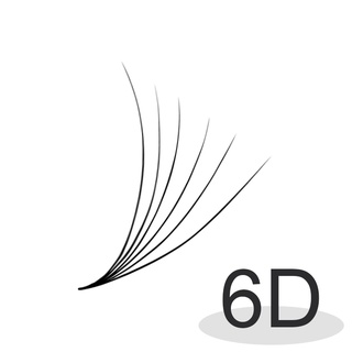 Mi fan 6D độ cong C - CC - D, độ dày 0.07 (1 hộp 500 fan) MDC LASHES (keo nối mi, uốn mi, dụng cụ nối mi)