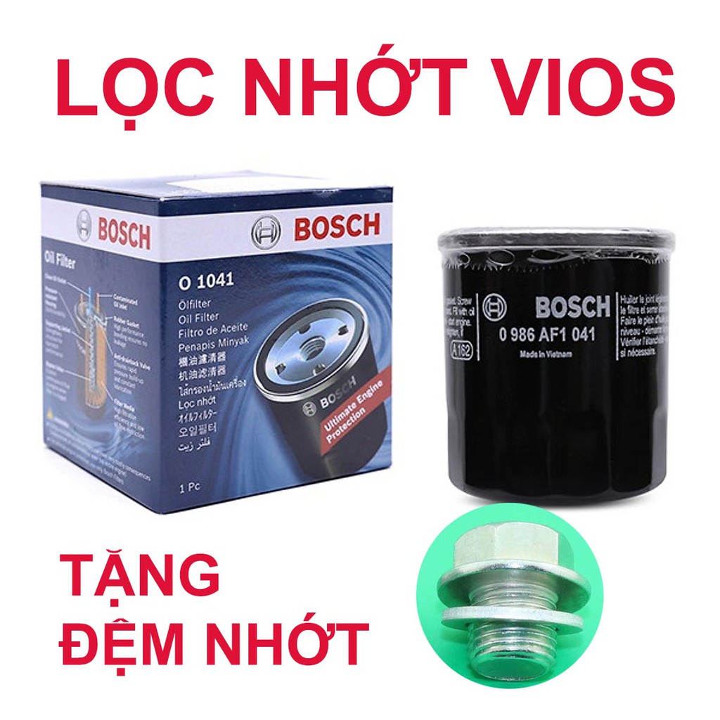 Lọc nhớt cho Toyota Vios (tặng đệm nhớt)
