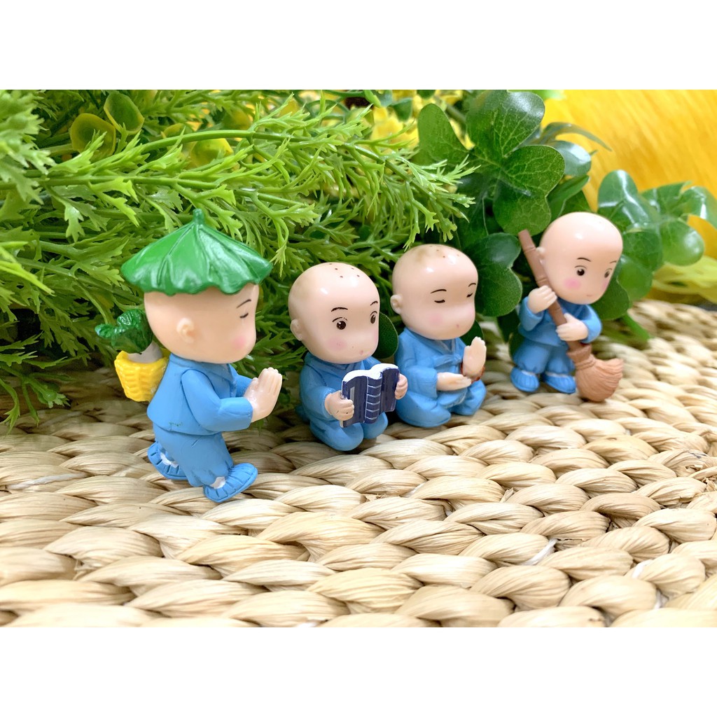 Bộ 4 tượng chú tiểu Trí Tuệ ( Hình Thật - Video Thật ) | BigBuy360 - bigbuy360.vn
