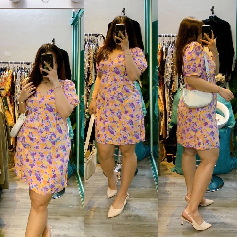 Đầm primark hoa bigsize xuất xịn