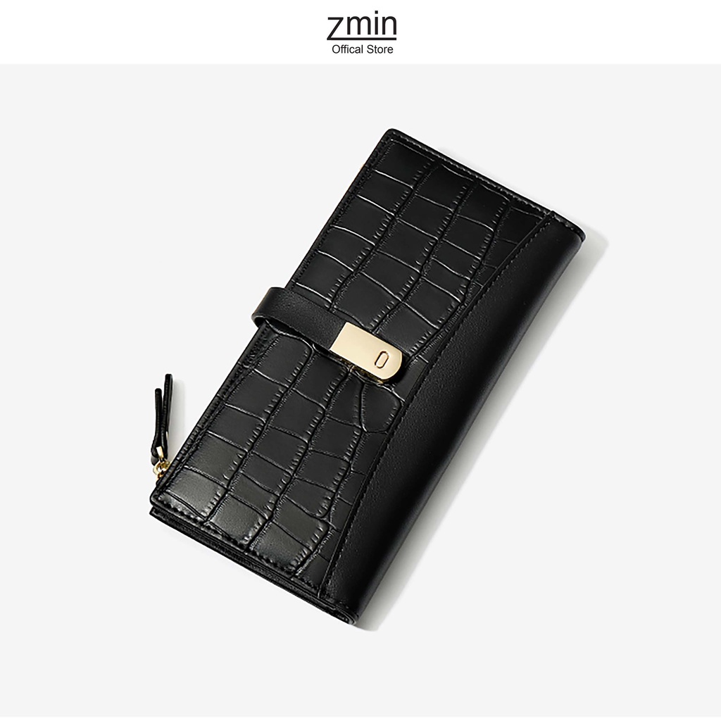 Ví nữ dài cầm tay Zmin, chất liệu da PU cao cấp đựng vừa điện thoại  - V002