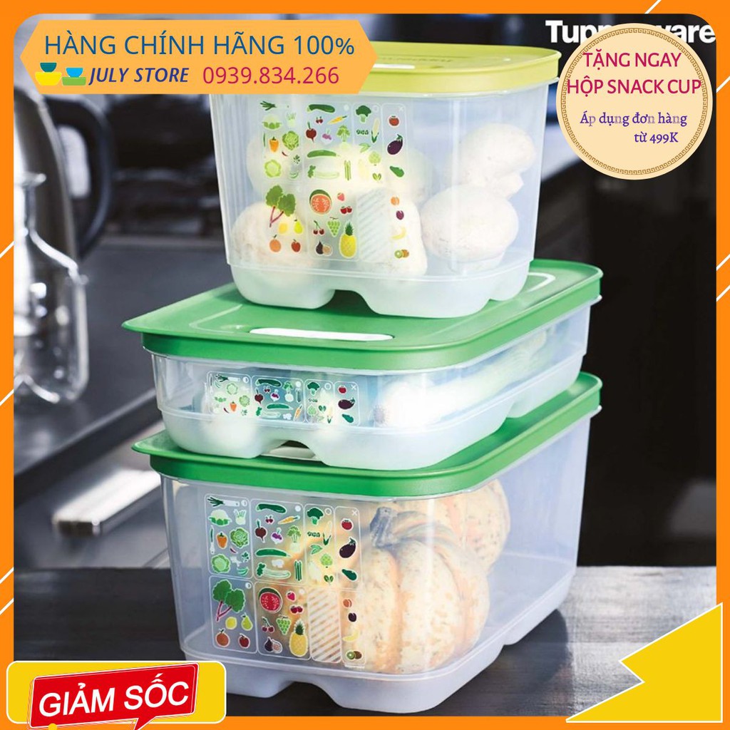 Tupperware 💕Freeship💕Bộ hộp bảo quan trữ mát Ventsmart đủ size 3 hộp