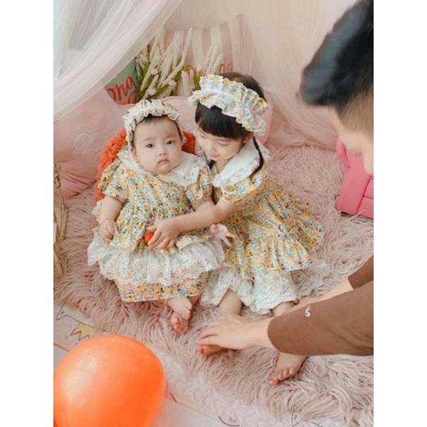 Váy công chúa Váy Lolita hoa nhí tiểu thư cho bé